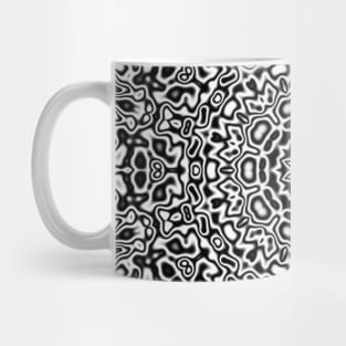 Thai pattern shapes, black and white, Vector abstract modern minimalist Mug